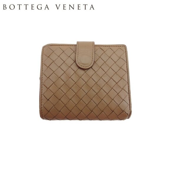 BOTTEGA VENETA Bifold Wallet Intrecciato Leather Authentic Used - Picture 2 of 9